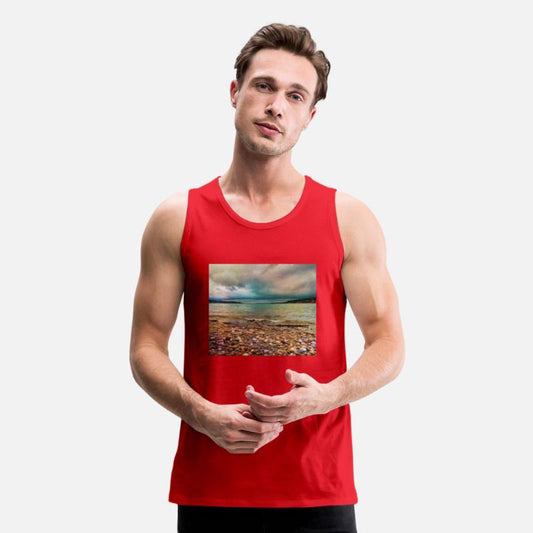 puget sound view of beach and incoming storm