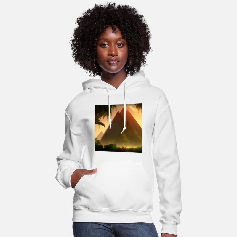 Pyramids In The Jungle Fantasy Abstract