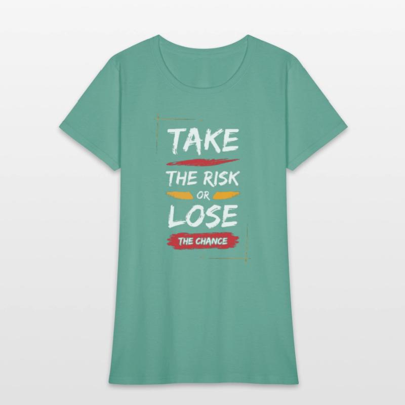 Qoute Tee shirt Slightly Stretch Crew Neck