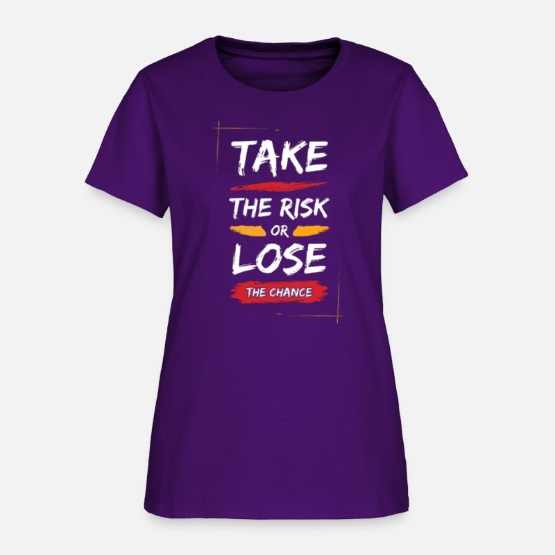 Qoute Tee shirt Slightly Stretch Crew Neck