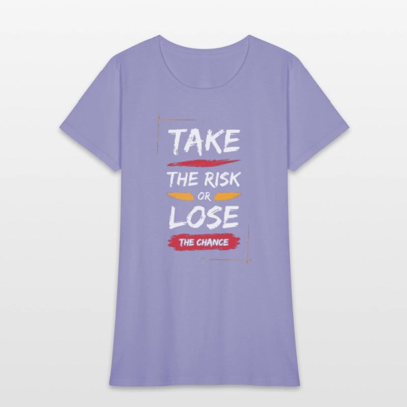 Qoute Tee shirt Slightly Stretch Crew Neck