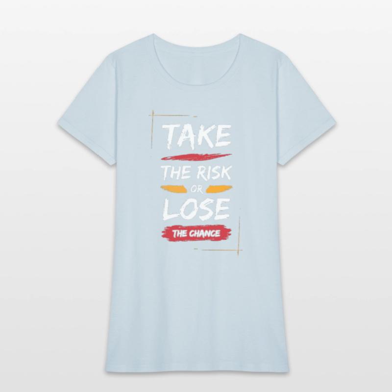 Qoute Tee shirt Slightly Stretch Crew Neck