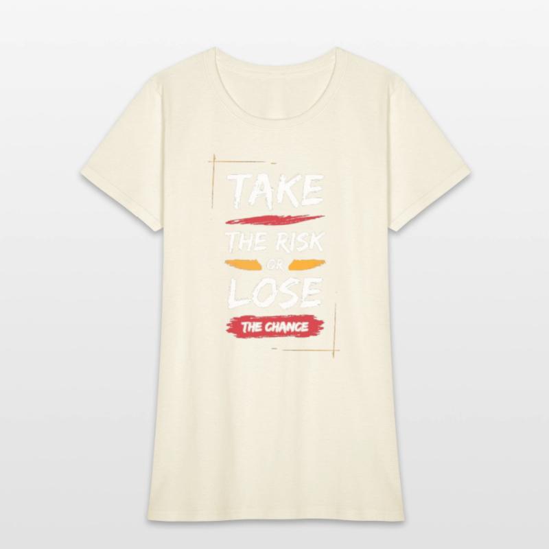 Qoute Tee shirt Slightly Stretch Crew Neck