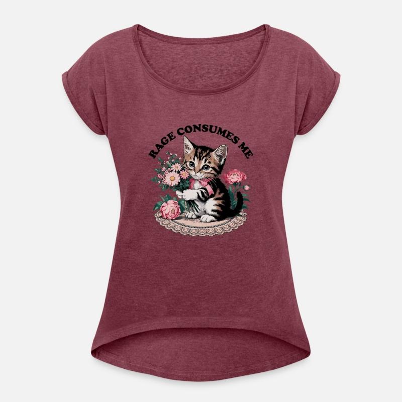 Rage Consumes Me Cat Flower Cute Kitty Cat Meme