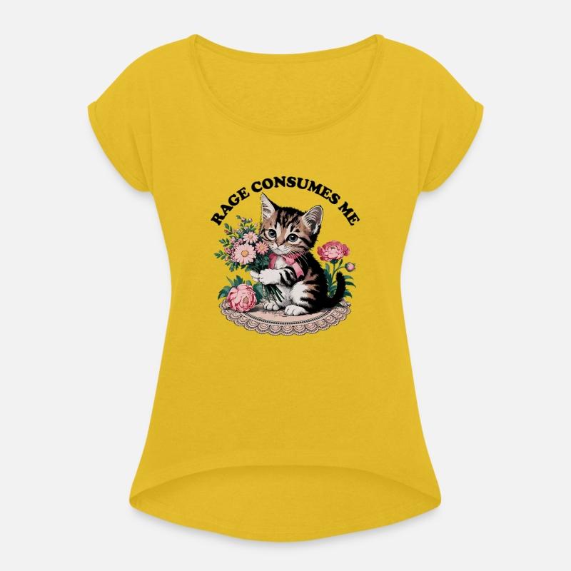 Rage Consumes Me Cat Flower Cute Kitty Cat Meme