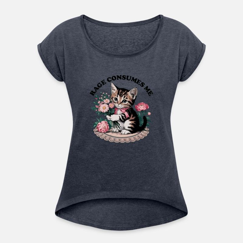 Rage Consumes Me Cat Flower Cute Kitty Cat Meme