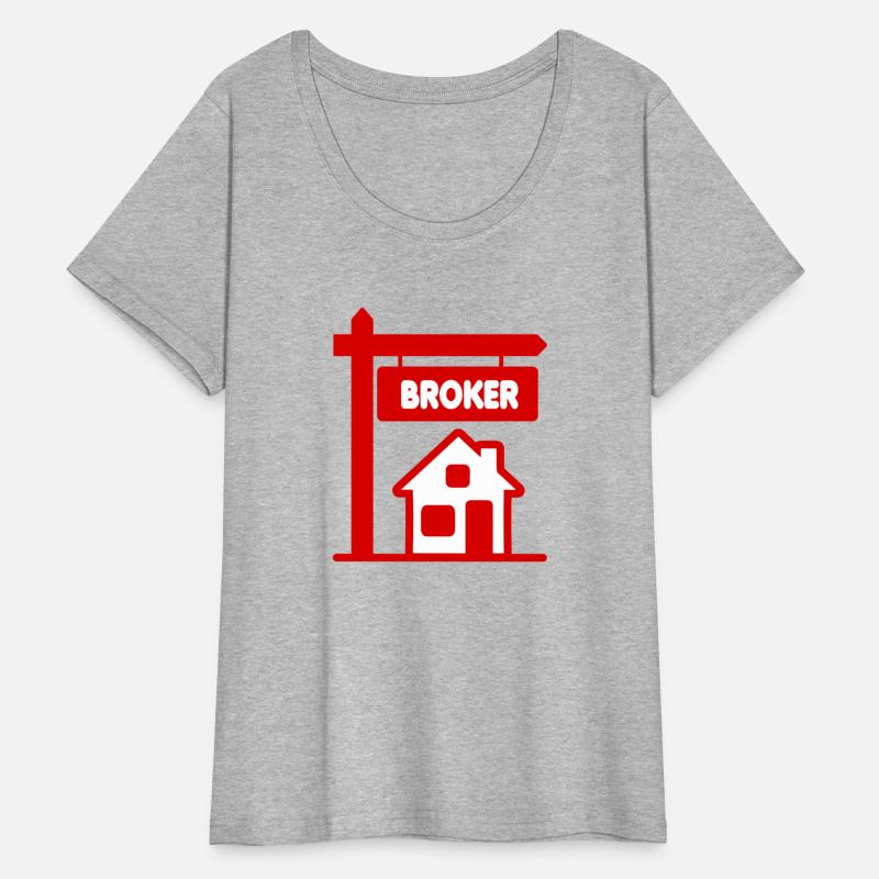 Red Logo Broker with text BROKER