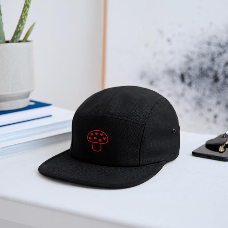 Red Mushroom Shining Color Love Heart Cool Fungus