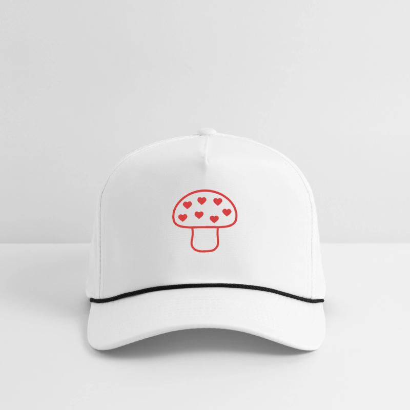 Red Mushroom Shining Color Love Heart Cool Fungus