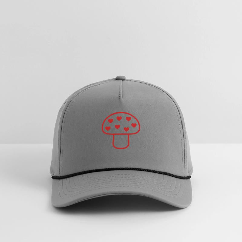 Red Mushroom Shining Color Love Heart Cool Fungus