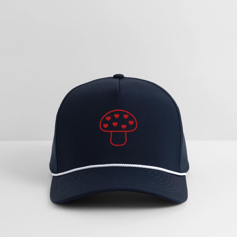 Red Mushroom Shining Color Love Heart Cool Fungus