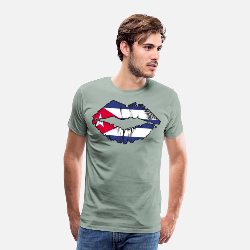 Republic Of Cuba Cuban Country Flag Kiss Lips
