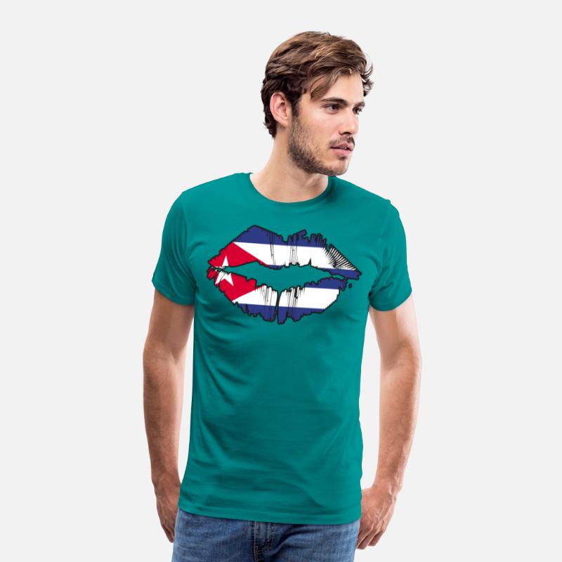 Republic Of Cuba Cuban Country Flag Kiss Lips