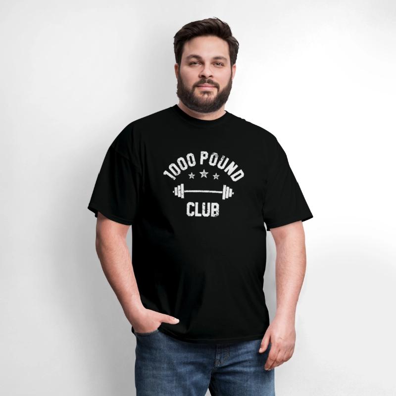 Retro Vintage 1000 Pound Club Member TShirt, Powerlifting