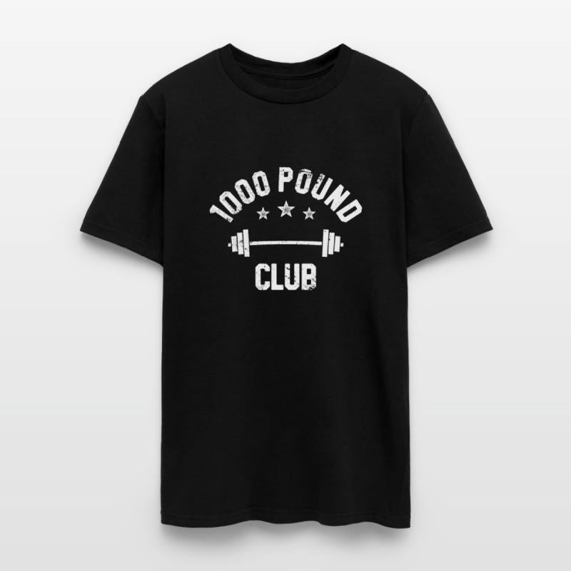 Retro Vintage 1000 Pound Club Member TShirt, Powerlifting