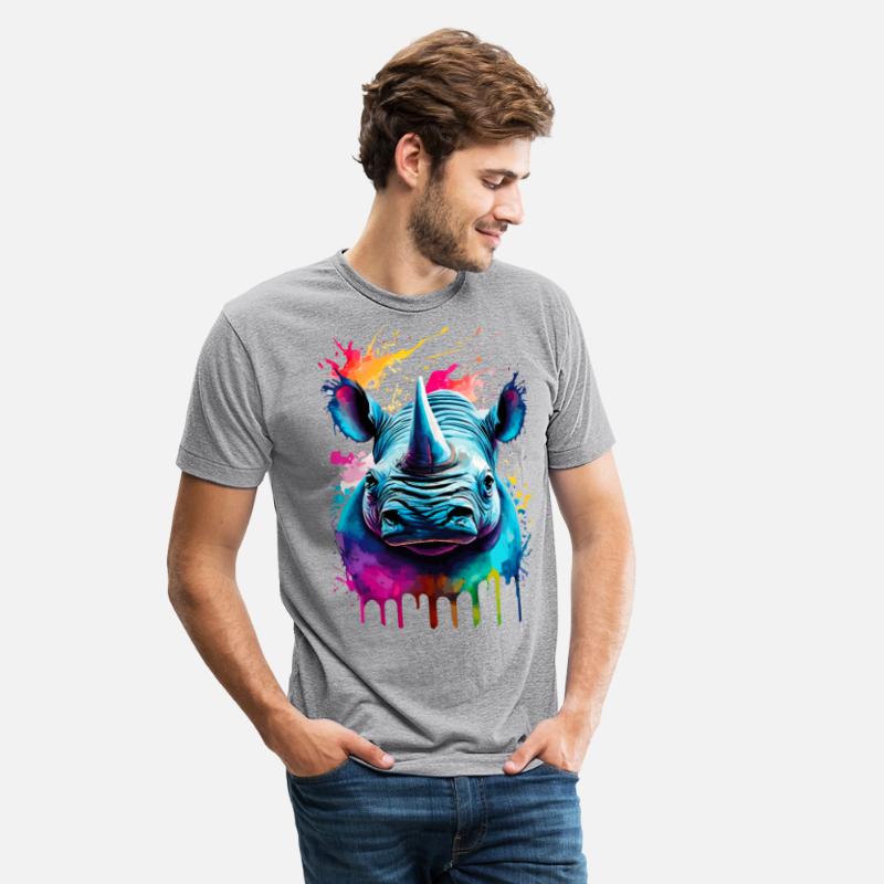 Rhinoceros Colourful - Cute Rhino Africa Safari