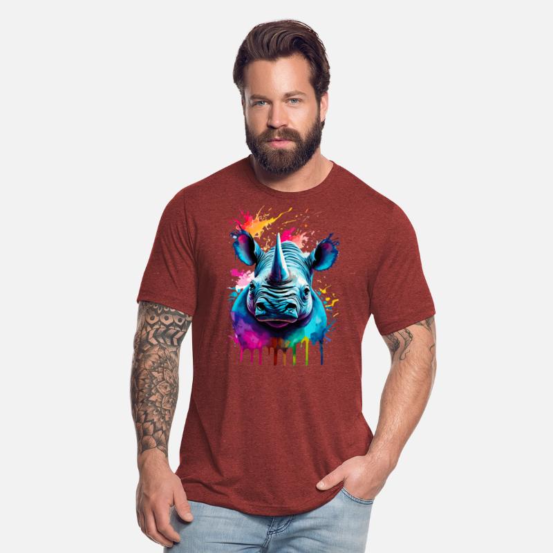 Rhinoceros Colourful - Cute Rhino Africa Safari