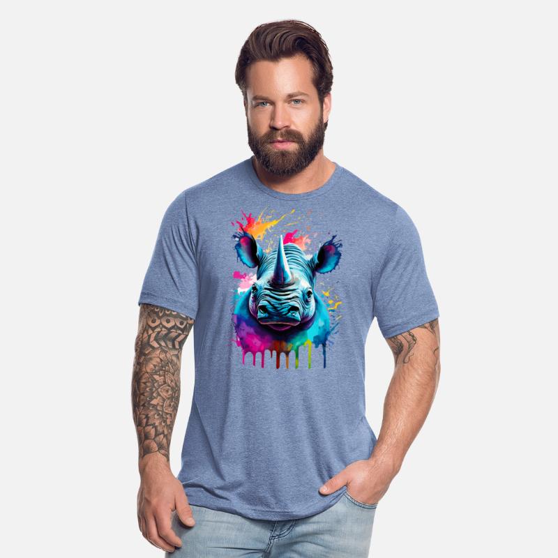 Rhinoceros Colourful - Cute Rhino Africa Safari