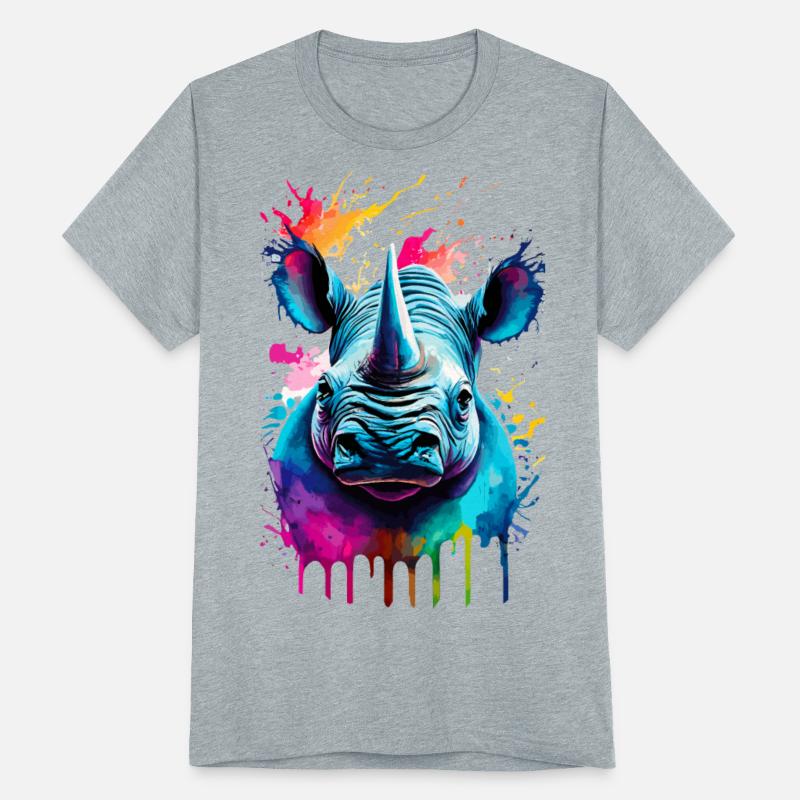 Rhinoceros Colourful - Cute Rhino Africa Safari