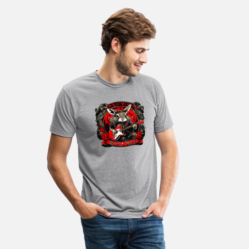Rock N Roll Hop TShirt Design Tiger face print des
