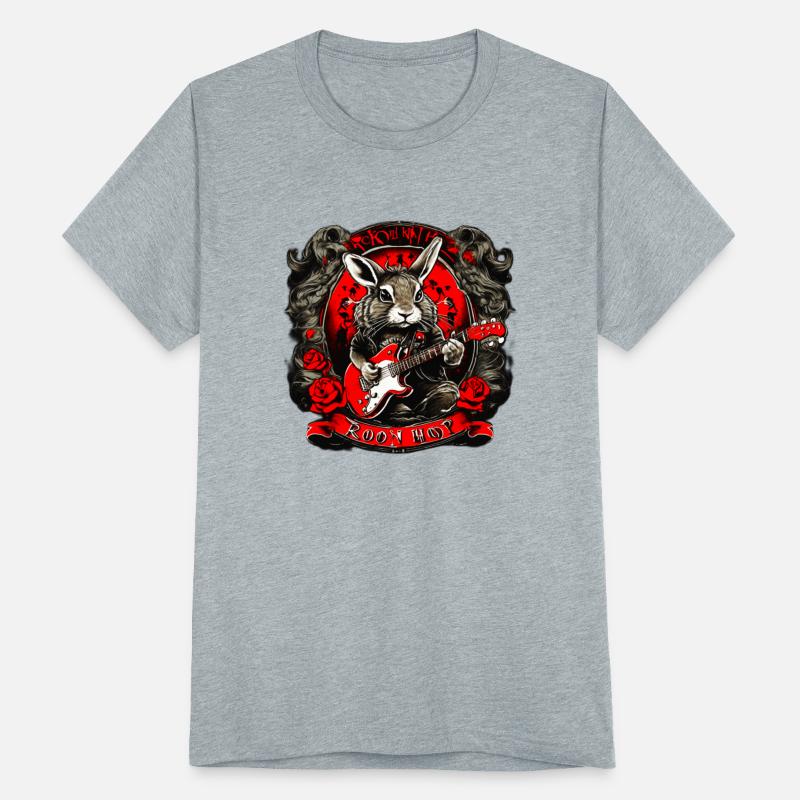 Rock N Roll Hop TShirt Design Tiger face print des