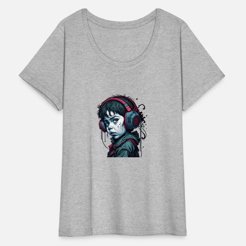 sad kid listen to music