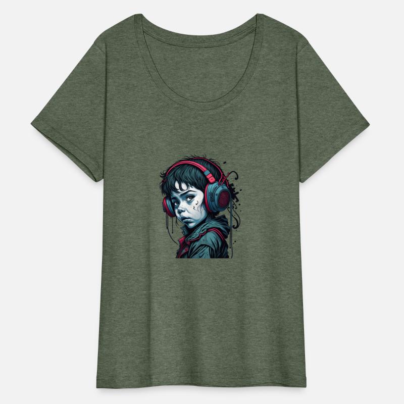 sad kid listen to music