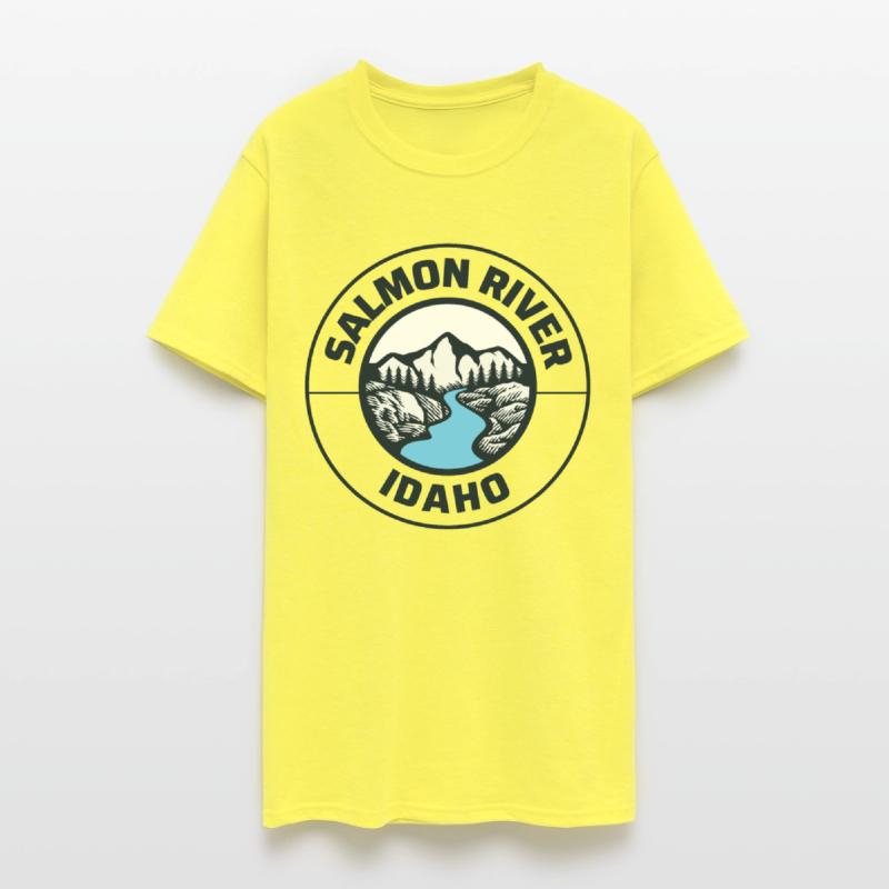 Salmon River Idaho State Lovers Mountains Nature