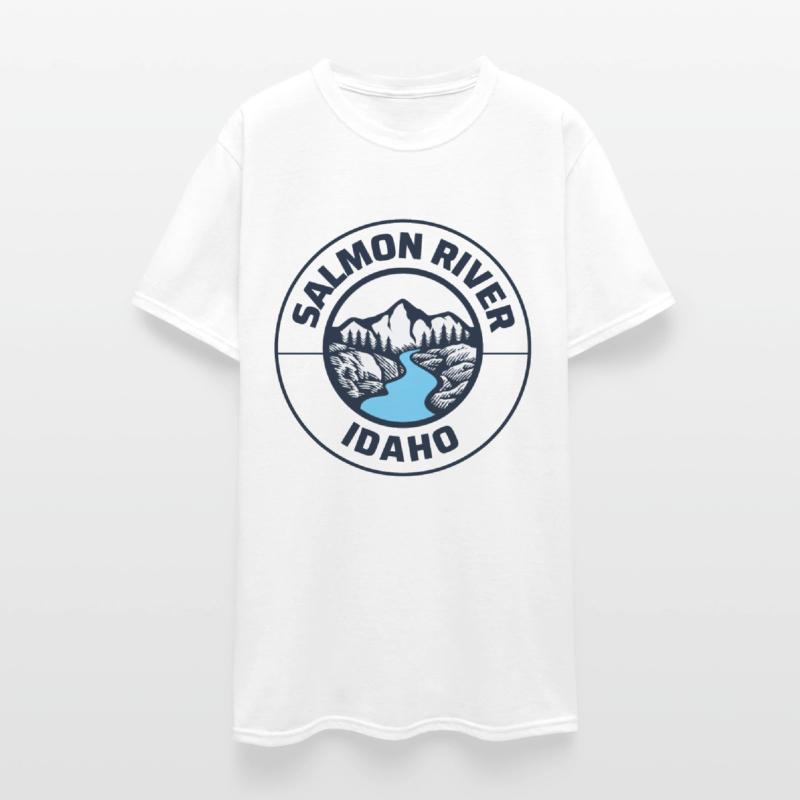 Salmon River Idaho State Lovers Mountains Nature