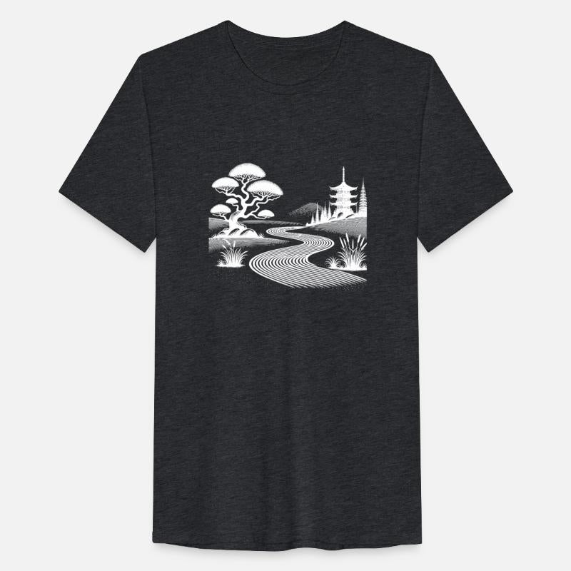 Sand Pattern And Pagoda Zen Garden Inspiration