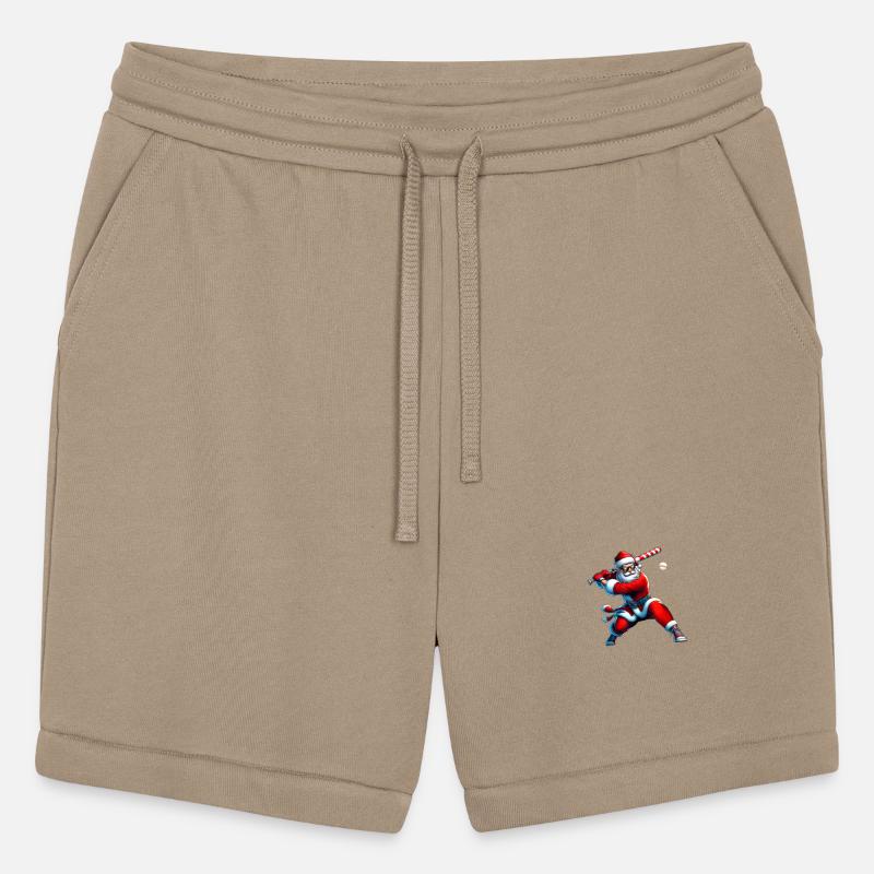 Santa Playing Baseball Men Boys Christmas Baseball