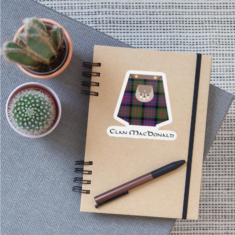 Scottish Clan MacDonald Tartan Kilt Highlands