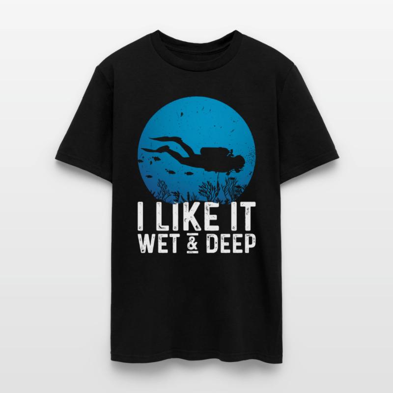 Scuba Diver Deep Underwater Snorkeling Lifestyle