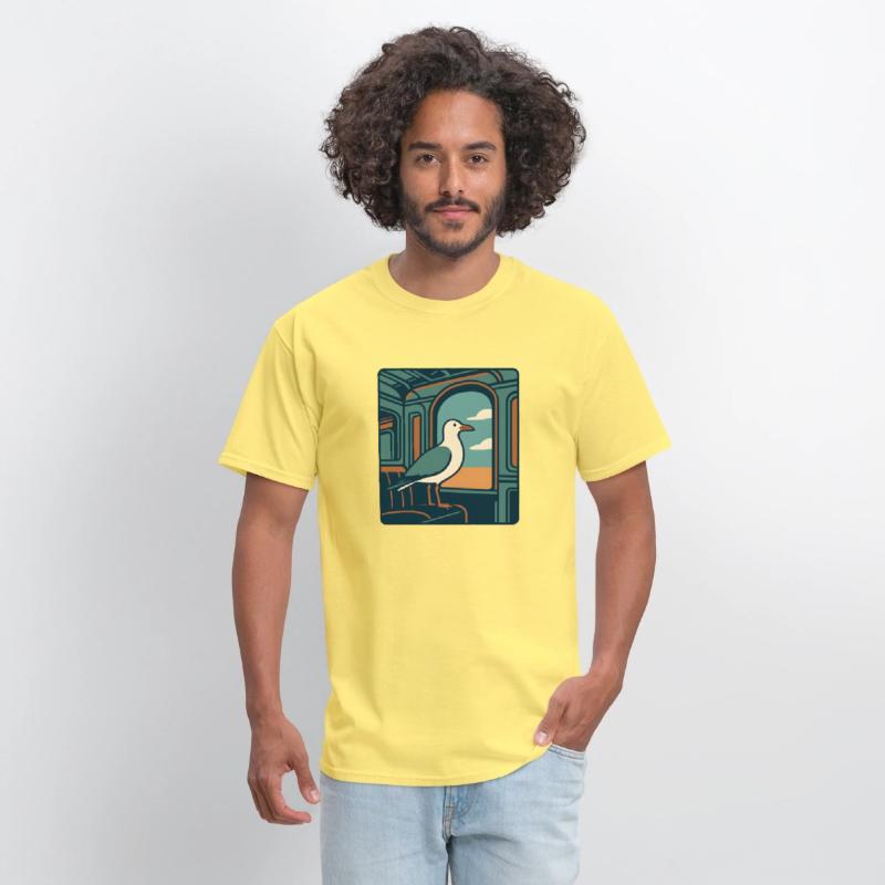 Seagull Train Window Retro