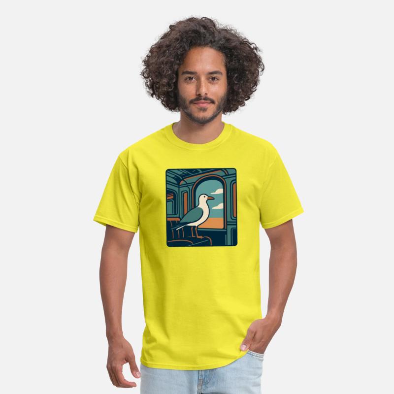 Seagull Train Window Retro