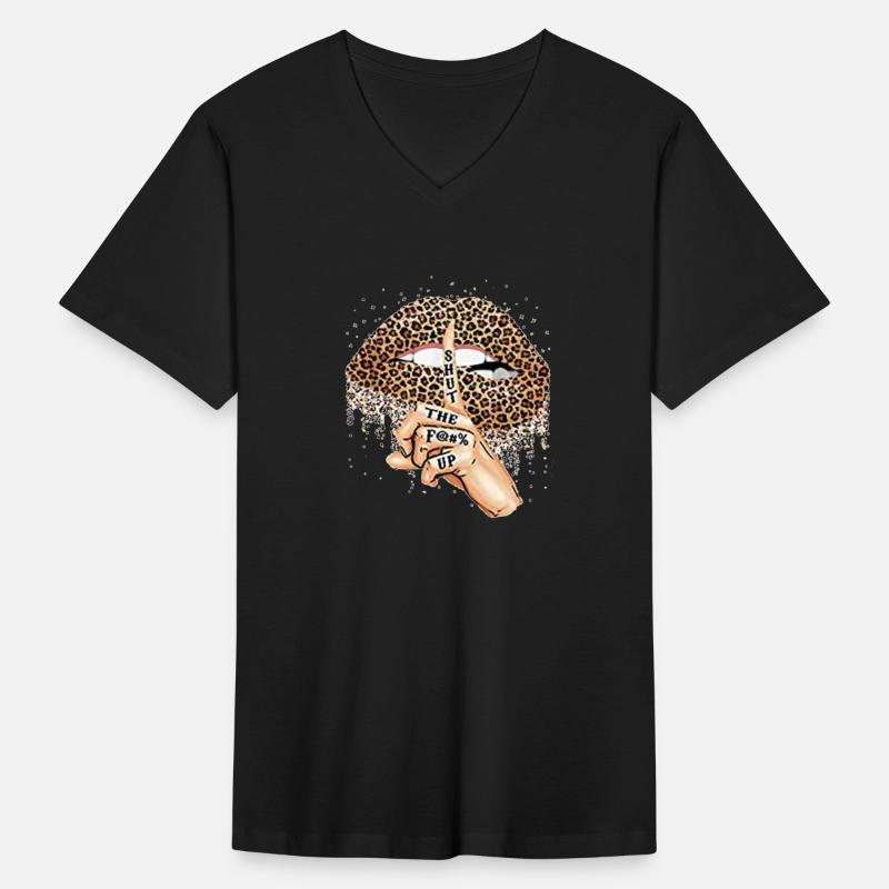 Shut the Fuck up leopard lips mouth