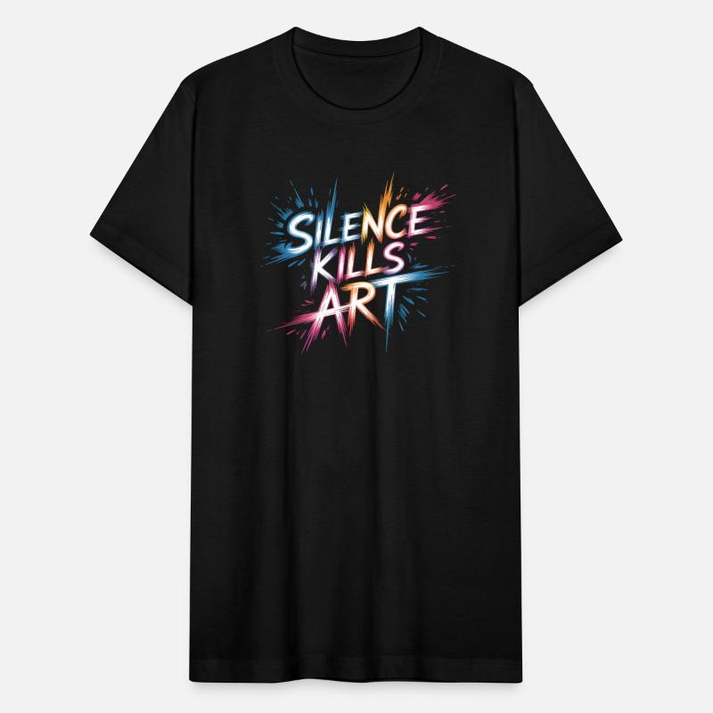 Silence Kills Art – Bold Typography Design
