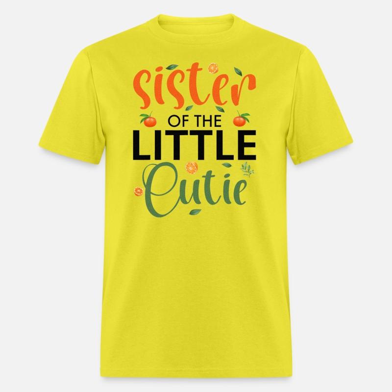 Sister of The Little Cutie Baby Shower Orange