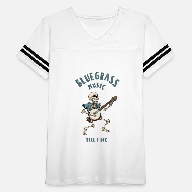 Skeleton with Banjo Design for Bluegrass Concert