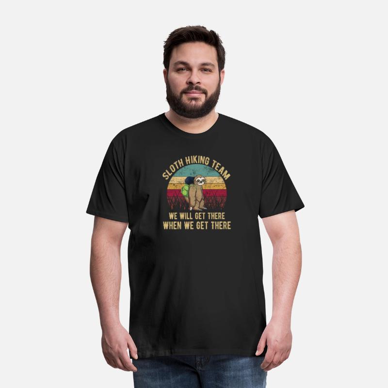 Sloth hiking team gift shirt