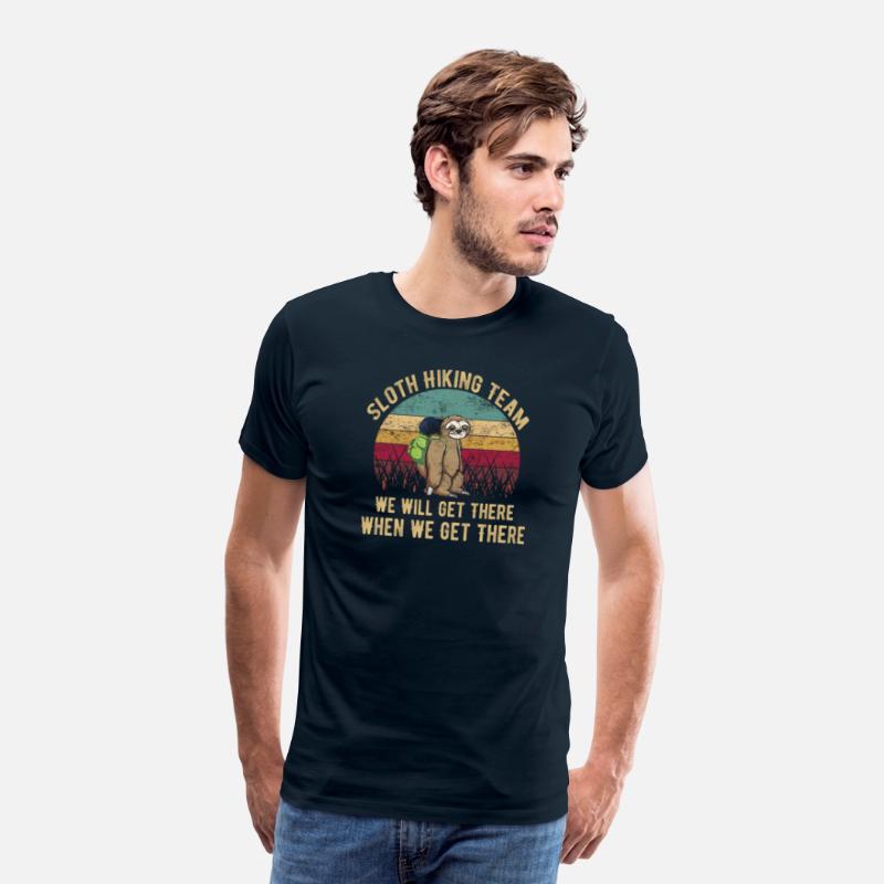 Sloth hiking team gift shirt