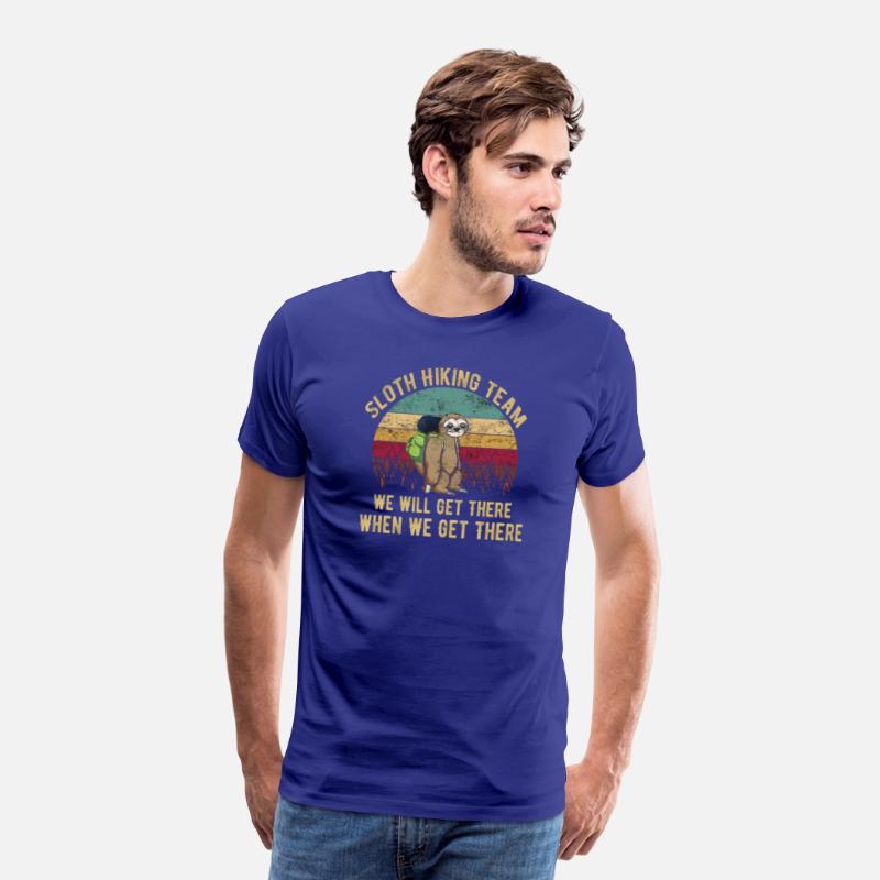 Sloth hiking team gift shirt