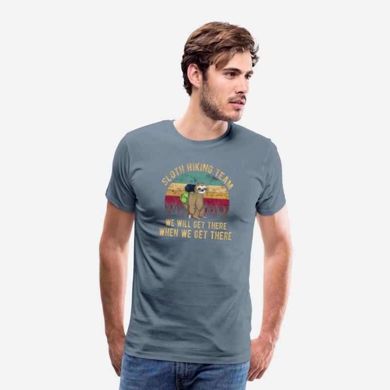 Sloth hiking team gift shirt
