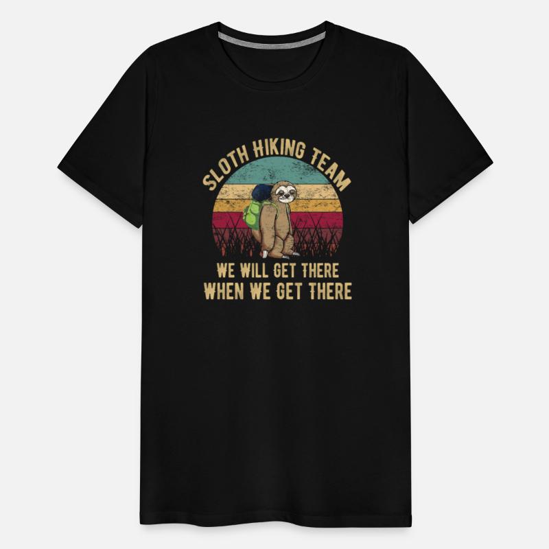 Sloth hiking team gift shirt