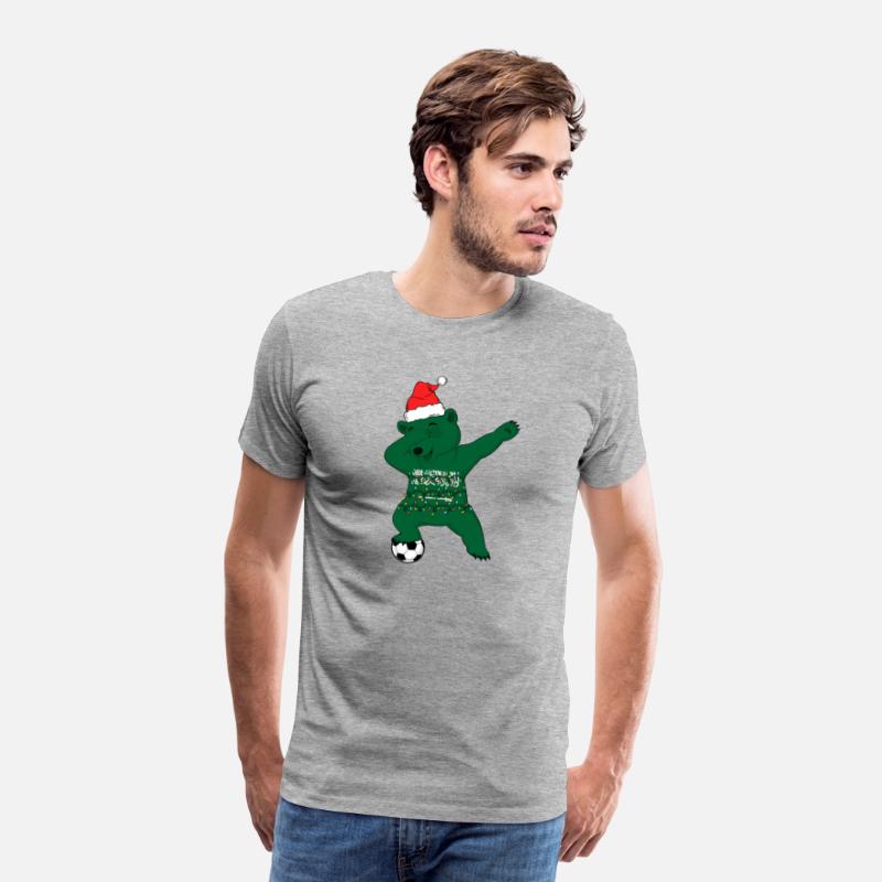 Soccer Boy Dabbing Polar Bear Christmas Hat
