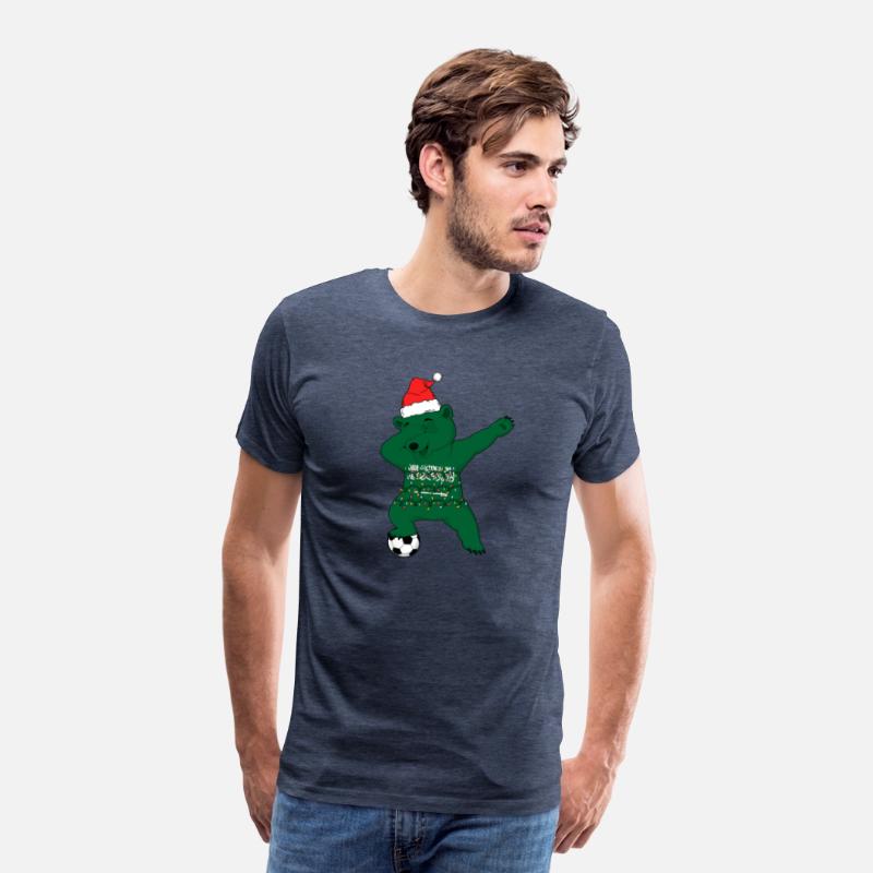 Soccer Boy Dabbing Polar Bear Christmas Hat