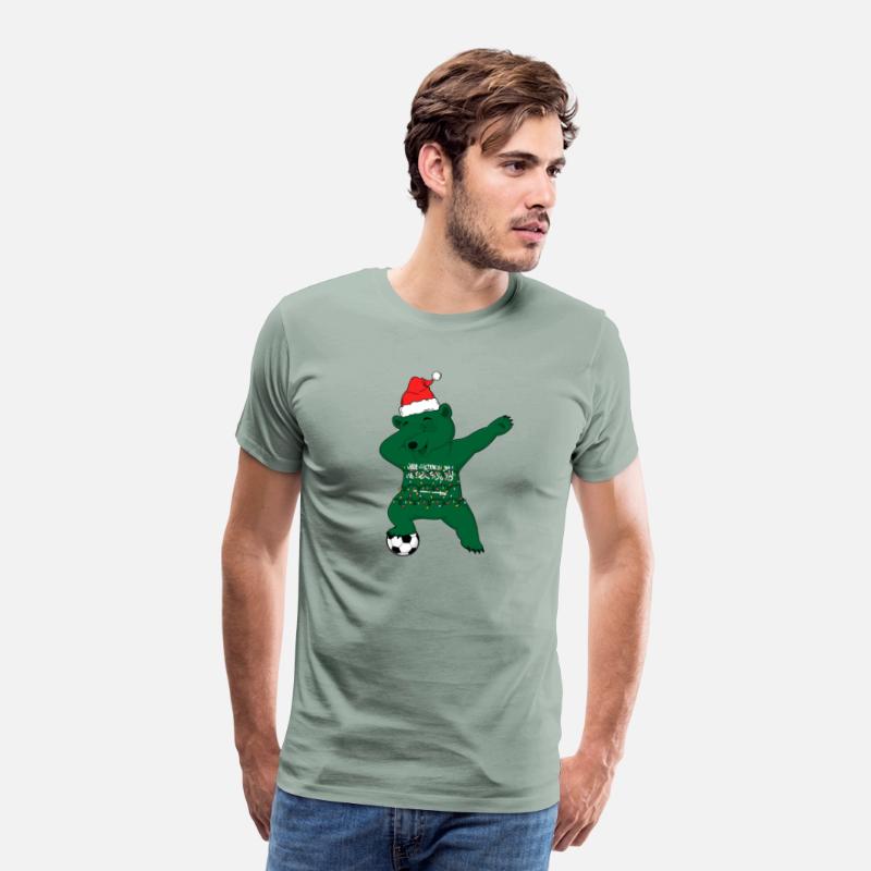 Soccer Boy Dabbing Polar Bear Christmas Hat