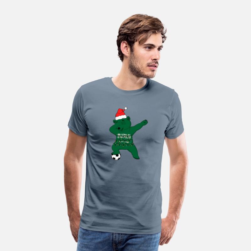 Soccer Boy Dabbing Polar Bear Christmas Hat