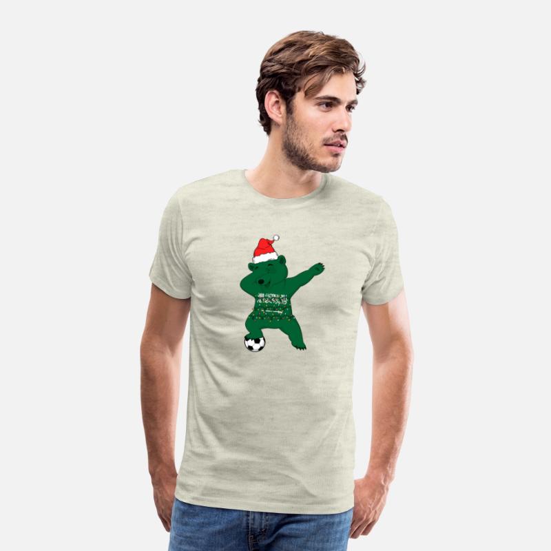 Soccer Boy Dabbing Polar Bear Christmas Hat
