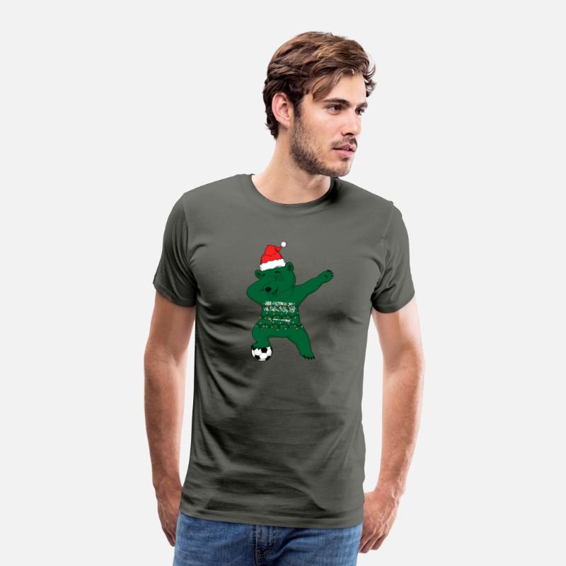 Soccer Boy Dabbing Polar Bear Christmas Hat